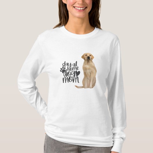 Golden Retriever - blijf thuis bij de hond T-shirt (Voorkant)