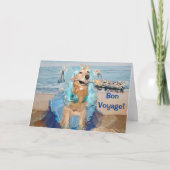 Golden Retriever Bon Voyage Fairy Kaart (Voorkant)