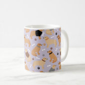 Golden Retriever Bones and Paws Coffee Mug Koffiemok (Voorkant rechts)