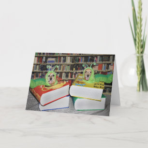 Golden Retriever Bookworm Kaart