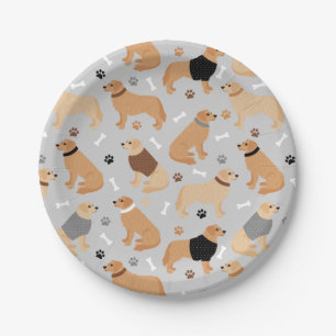 Golden Retriever-Botten en Bord pootpapier