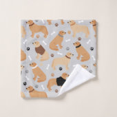 Golden Retriever Botten en paddoekset Bad Handdoek (Wasdoekje)