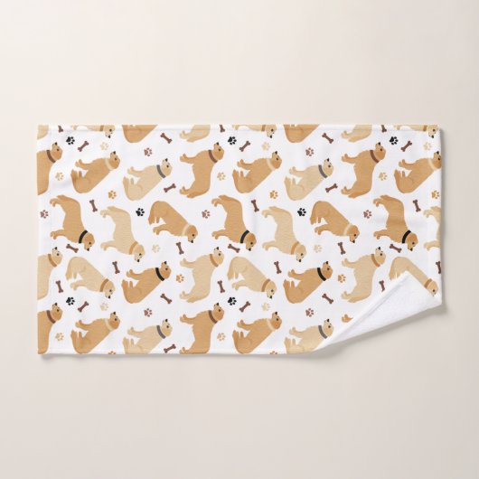 Golden Retriever Botten en paddoekset Bad Handdoek (Handdoek)