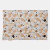 Golden Retriever Botten en Paws Kitchen Towel Theedoek (Horizontaal)