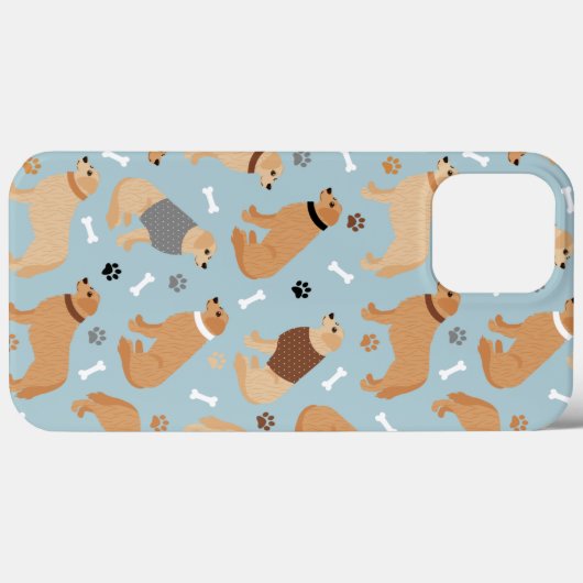 Golden Retriever Botten en pokken Case-Mate iPhone Case (Achterkant (horizontaal))