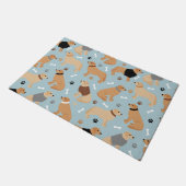 Golden Retriever Botten en pokken Deurmat (Schuin)