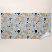 Golden Retriever Botten en pokken Strandlaken (Voorkant)