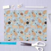 Golden Retriever Botten en pokken Tissuepapier (Craft)