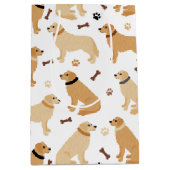 Golden Retriever-Botten en pols Medium Cadeauzakje (Voorkant)