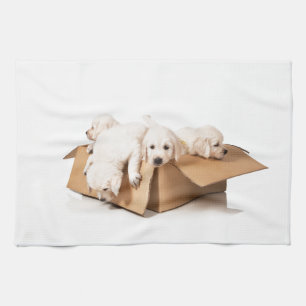 Golden Retriever Box of Fun Theedoek