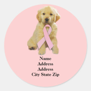 Golden Retriever Breast Cancer Adres Label