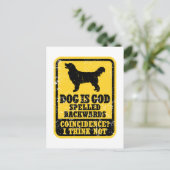 Golden Retriever Briefkaart (Staand voorkant)