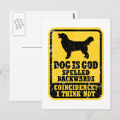 Golden Retriever Briefkaart (Voorkant / Achterkant)