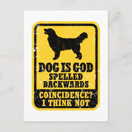 Golden Retriever Briefkaart (Voorkant)