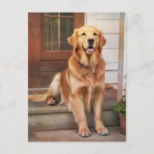 Golden Retriever Briefkaart