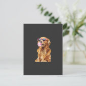 Golden Retriever Briefkaart (Staand voorkant)