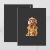 Golden Retriever Briefkaart (Voorkant / Achterkant)