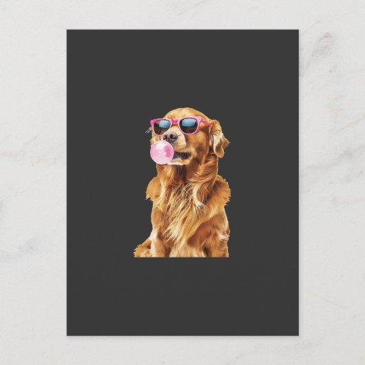 Golden Retriever Briefkaart (Voorkant)