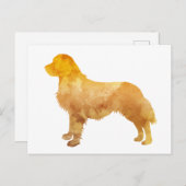 Golden Retriever Briefkaart (Voorkant / Achterkant)