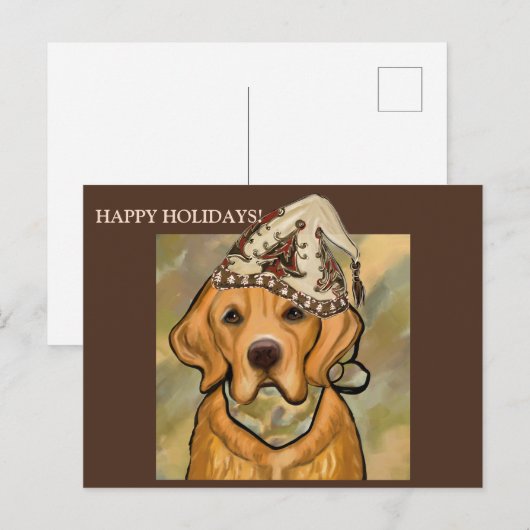 GOLDEN RETRIEVER BRIEFKAART (Voorkant / Achterkant)