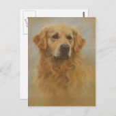 Golden Retriever Briefkaart (Voorkant / Achterkant)