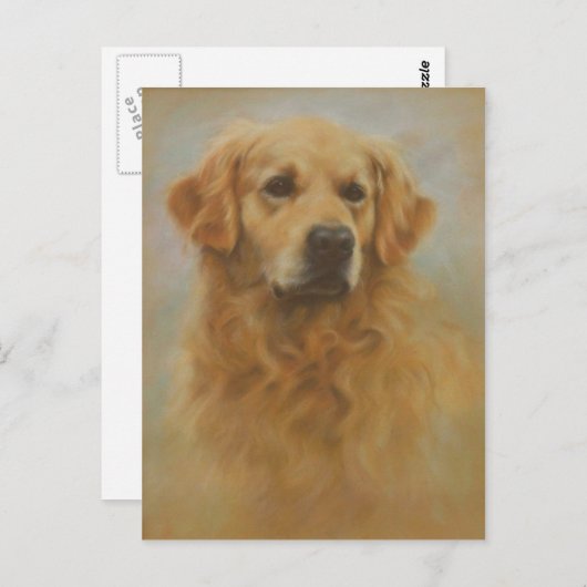 Golden Retriever Briefkaart (Voorkant / Achterkant)