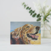 Golden Retriever Briefkaart (Staand voorkant)