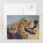Golden Retriever Briefkaart (Voorkant / Achterkant)