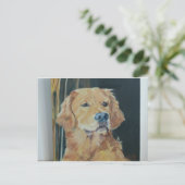 Golden Retriever Briefkaart (Staand voorkant)