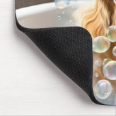 Golden Retriever Bubble Bath Muismat (Hoek)