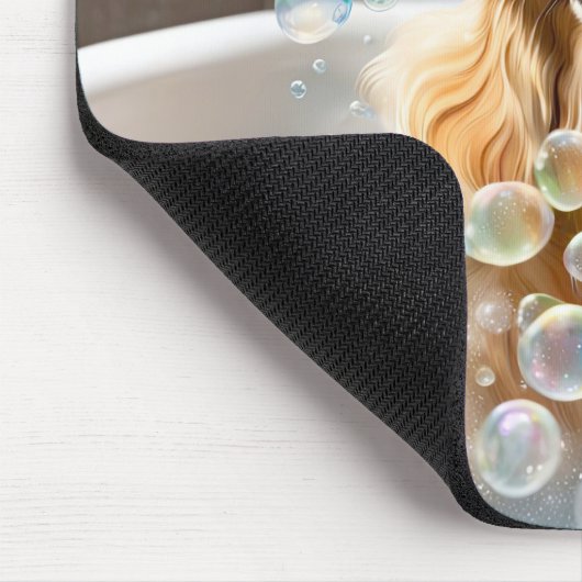 Golden Retriever Bubble Bath Muismat (Hoek)