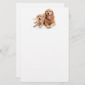 Golden Retriever Buddies Briefpapier (Voorkant / Achterkant)