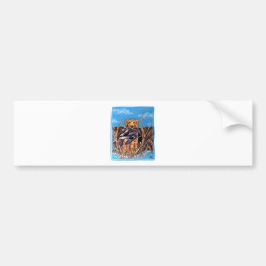 GOLDEN RETRIEVER BUMPERSTICKER (Voorkant)