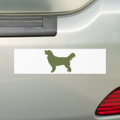 Golden Retriever Bumpersticker (Op auto)