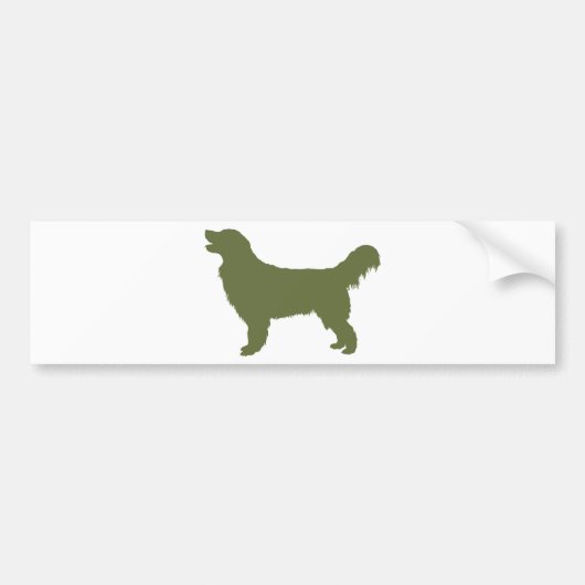 Golden Retriever Bumpersticker (Voorkant)
