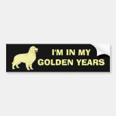 Golden Retriever Bumpersticker (Voorkant)