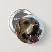 Golden Retriever Button (Voorkant /achterkant)