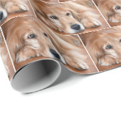 Golden Retriever Cadeaupapier (Rol Hoek)