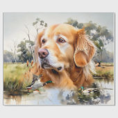 Golden Retriever Cadeaupapier (Vlak)