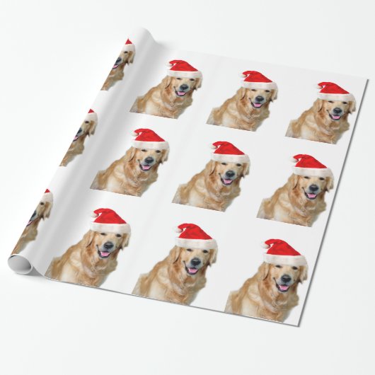 Golden Retriever Cadeaupapier (Uitgerold)