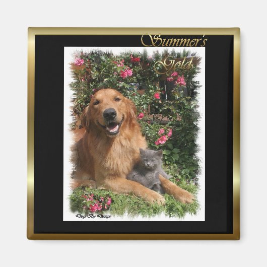 Golden Retriever Cadeaus Magneet (Voorkant)