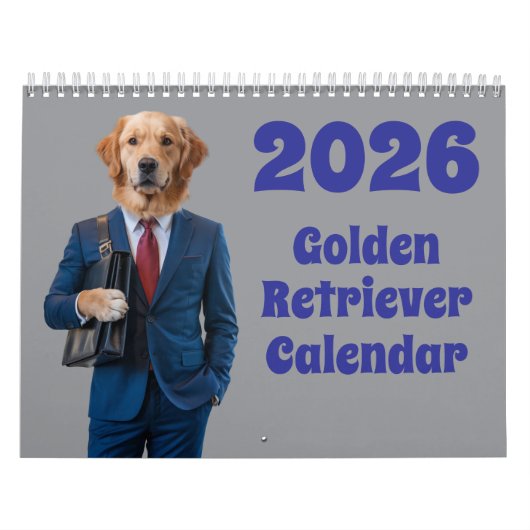 Golden Retriever Calendar Kalender (Hoes)