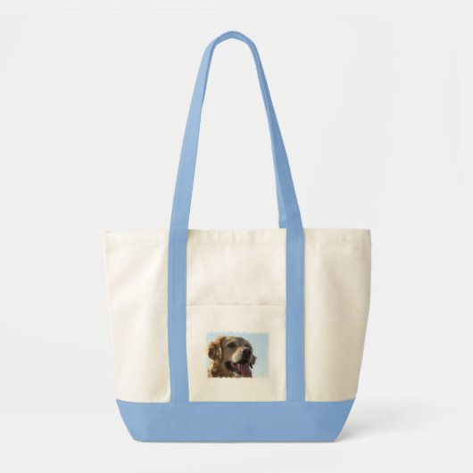 Golden Retriever Canvas Canvas tas (Voorkant)