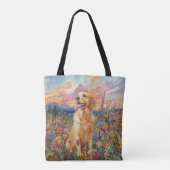 Golden Retriever - Canvas tas (Achterkant)