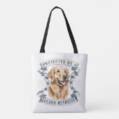 Golden Retriever Canvas tas (Achterkant)