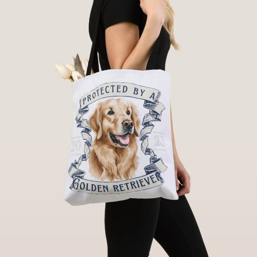 Golden Retriever Canvas tas (Dichtbij)