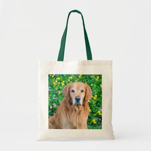 Golden Retriever Canvas tas (Voorkant)