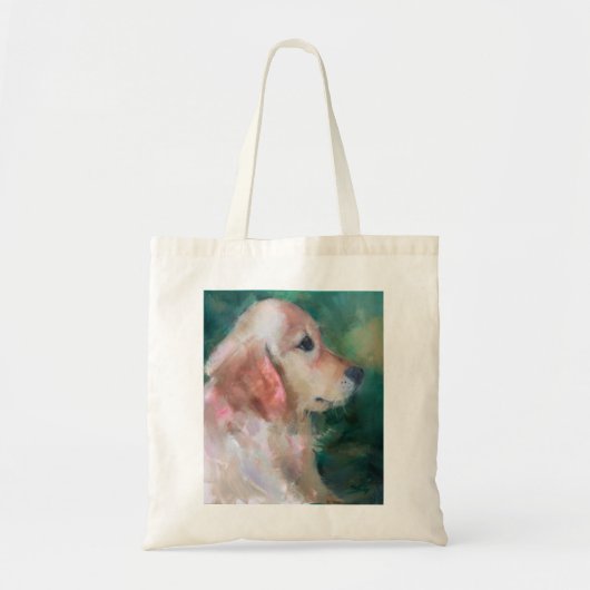 Golden Retriever Canvas tas (Voorkant)