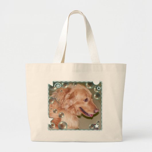 Golden Retriever canvas tas (Voorkant)