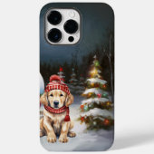 Golden Retriever Caravan Kerstavontuur Case-Mate iPhone Case (Achterkant)